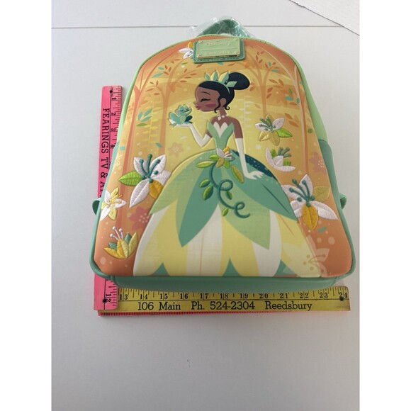NEW Disney Loungefly Princess & The Frog Tiana Mini Backpack Embroidery main image 2